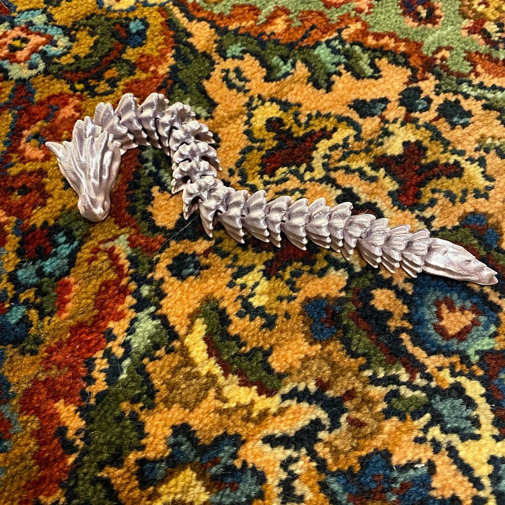 10” Mauve Ombré Flexible Dragon
